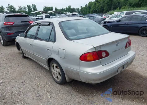 2002 Toyota Corolla S из США, поврежденный, VIN 2T1BR12E62C551085